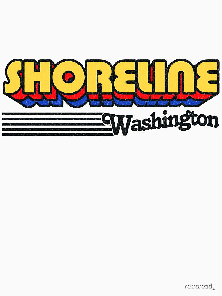 Shoreline, Washington | Retro Stripes by retroready