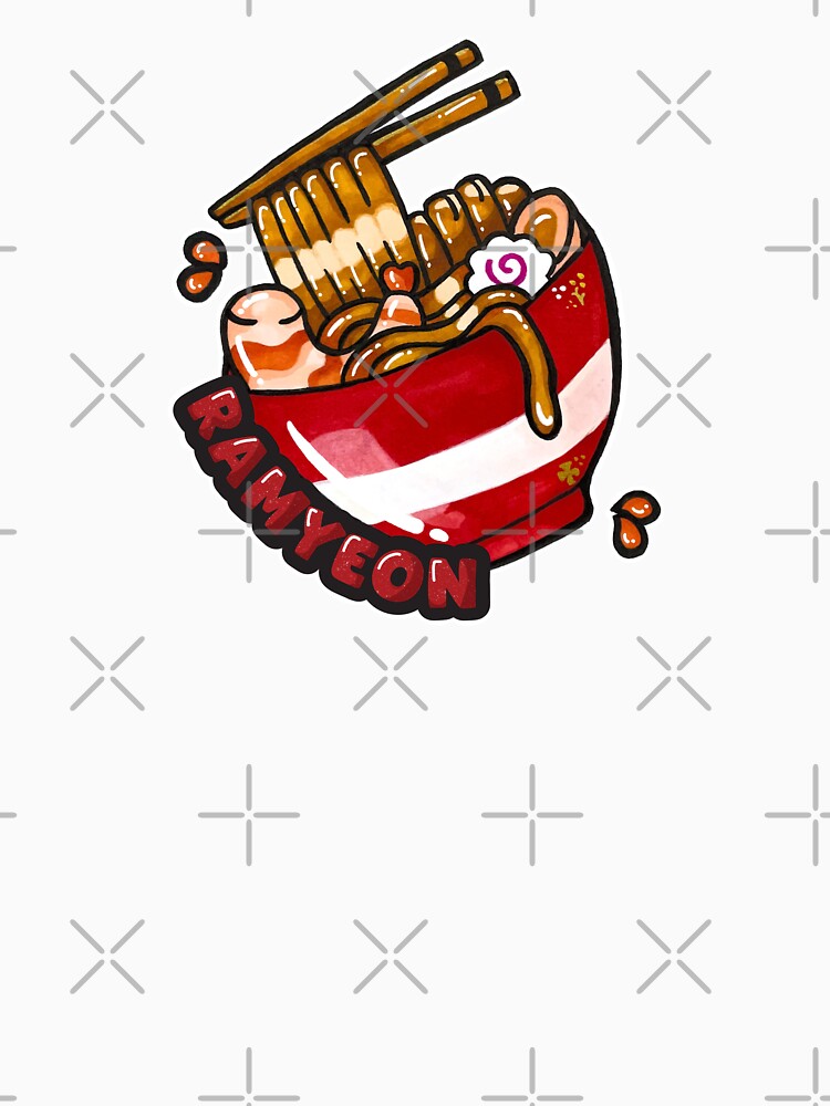 Cute Ramen Bowl Japanese Noodle Hand Drawn Kawaii Anime Food Art by lazypencil.art