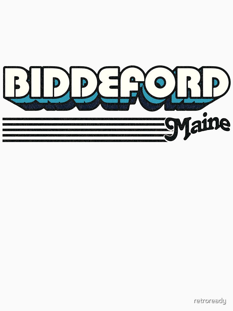 Biddeford, Maine | Retro Stripes by retroready