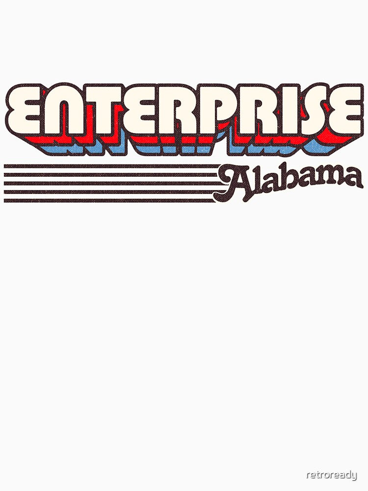 Enterprise, Alabama | Retro Stripes by retroready