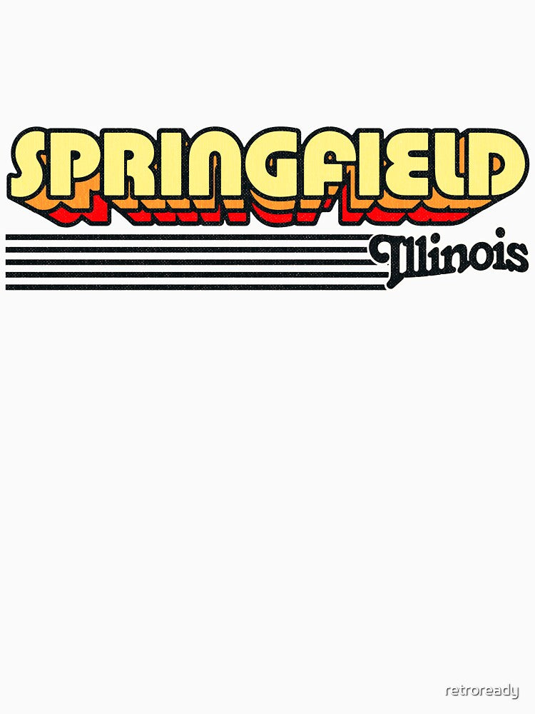 Springfield, Illinois | Retro Stripes by retroready