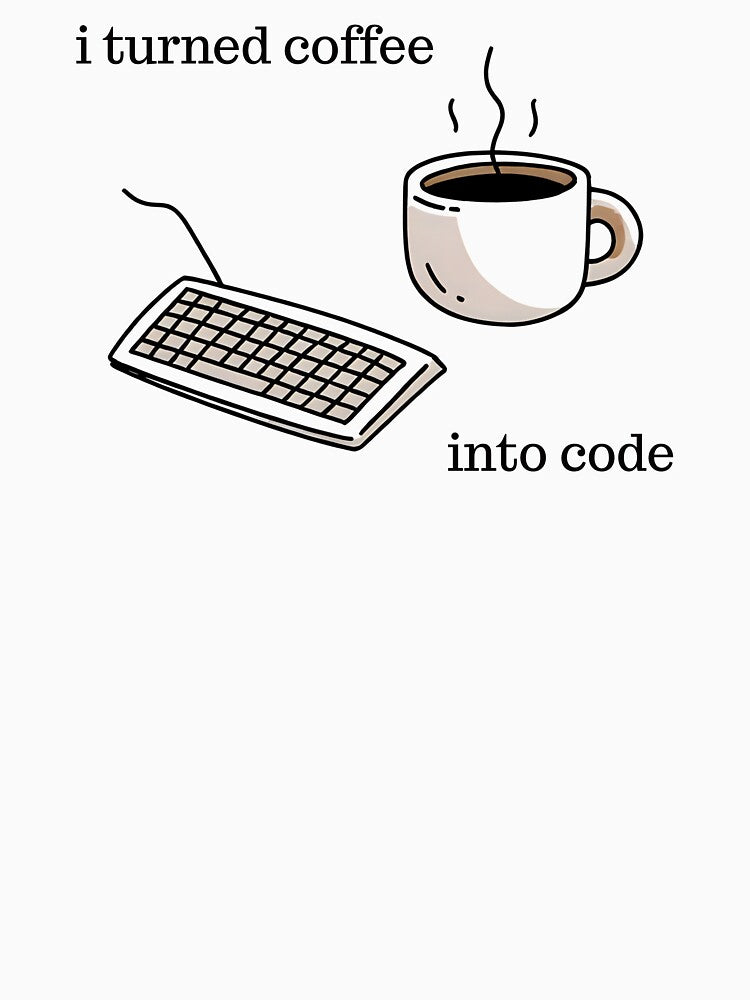 Coffee and Keyboard Design for Programmers by Modern Mood Prints