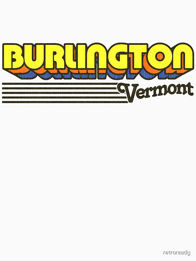 Burlington, Vermont | Retro Stripes by retroready