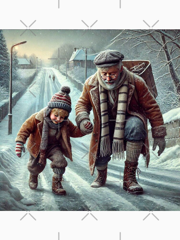 Winter Walk with Grandpa by Koalangel