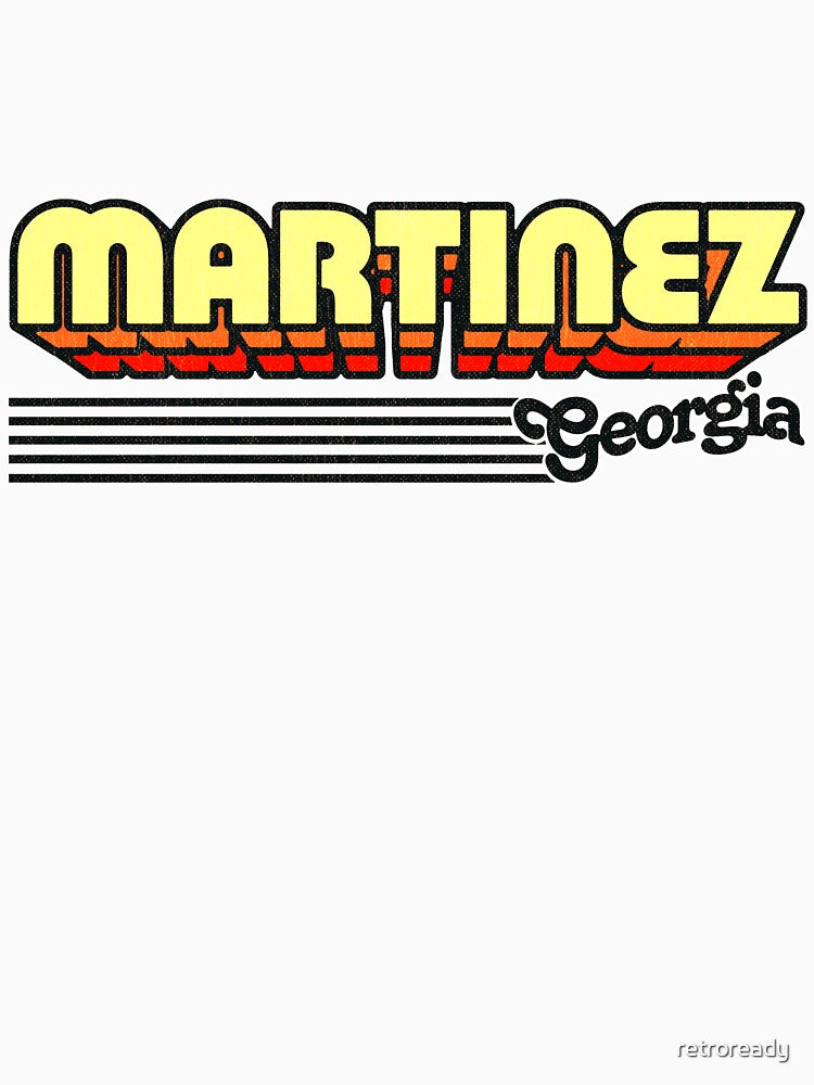 Martinez, Georgia | Retro Stripes by retroready