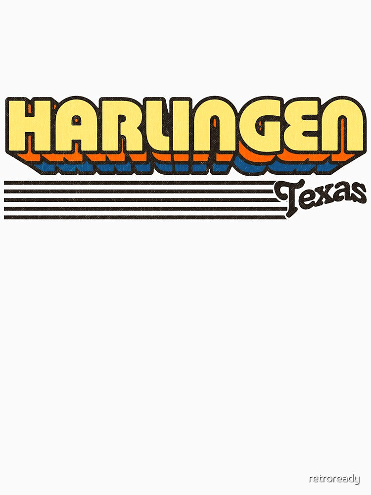 Harlingen, Texas | Retro Stripes by retroready