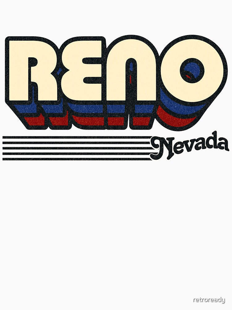 Reno, Nevada | Retro Stripes by retroready