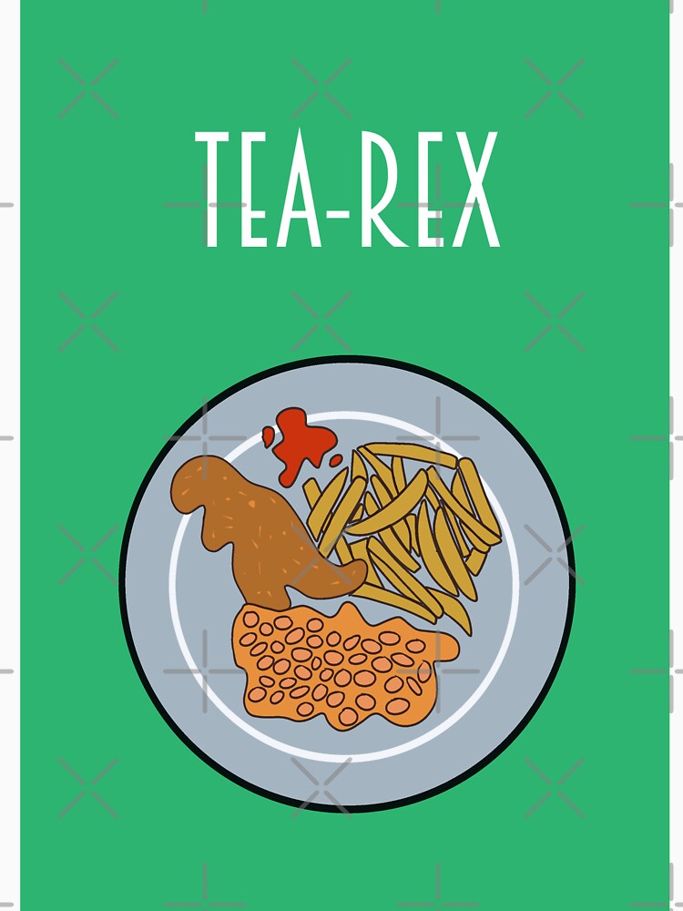 Turkey Dinosaurs 'Tea-Rex' – Minimalist Bold Digital Art by TillyFlopButterCup