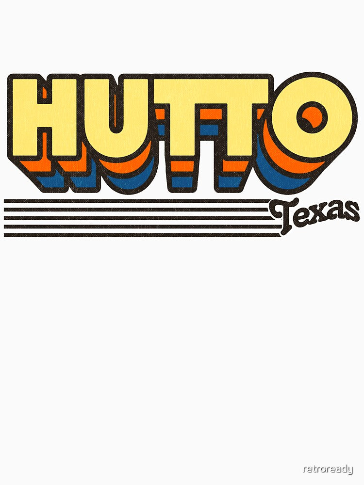 Hutto, Texas | Retro Stripes by retroready