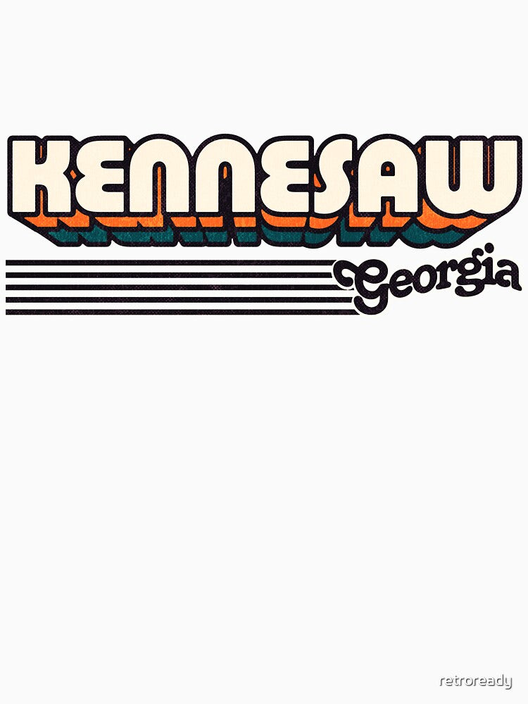Kennesaw, Georgia | Retro Stripes by retroready