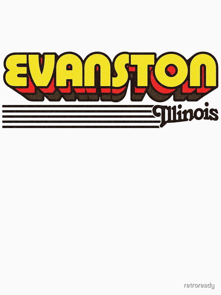 Evanston, Illinois | Retro Stripes by retroready