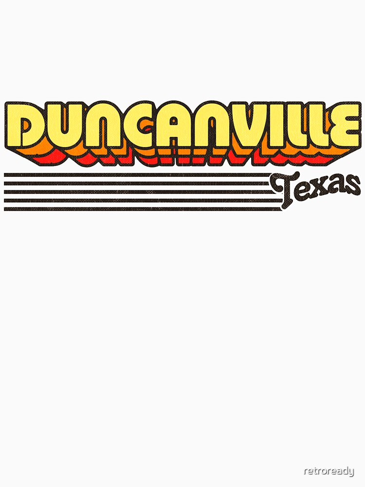 Duncanville, Texas | Retro Stripes by retroready