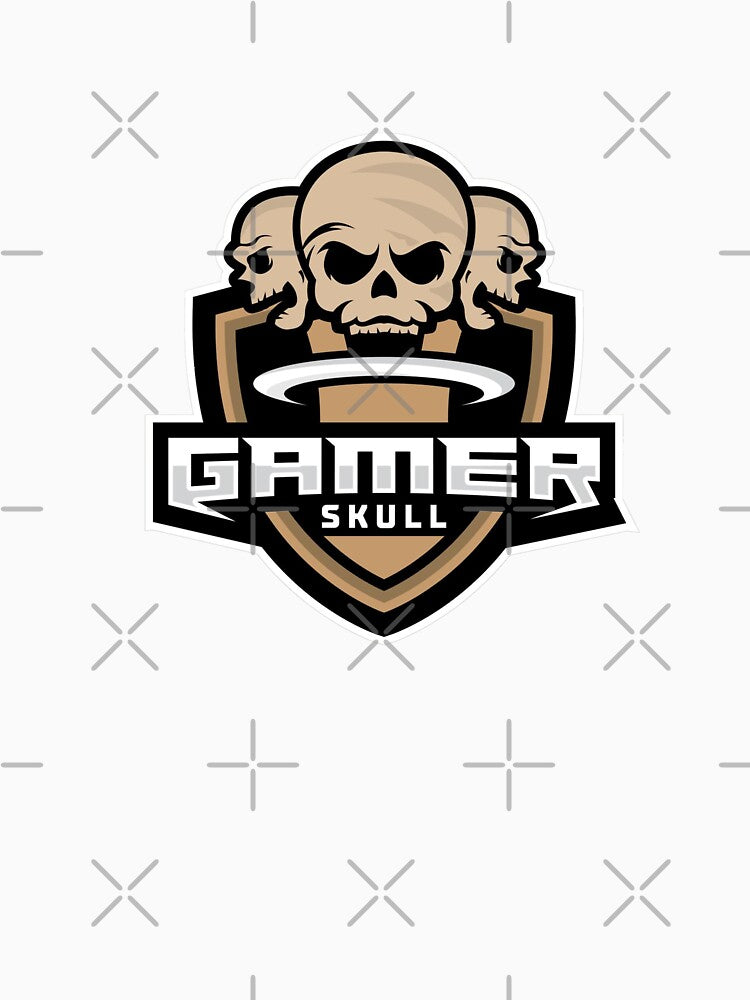Gamer Skull Logo Sticker– Cool Gaming Skull Emblem for Gamers, Streamers & Esports Fans by animyrox