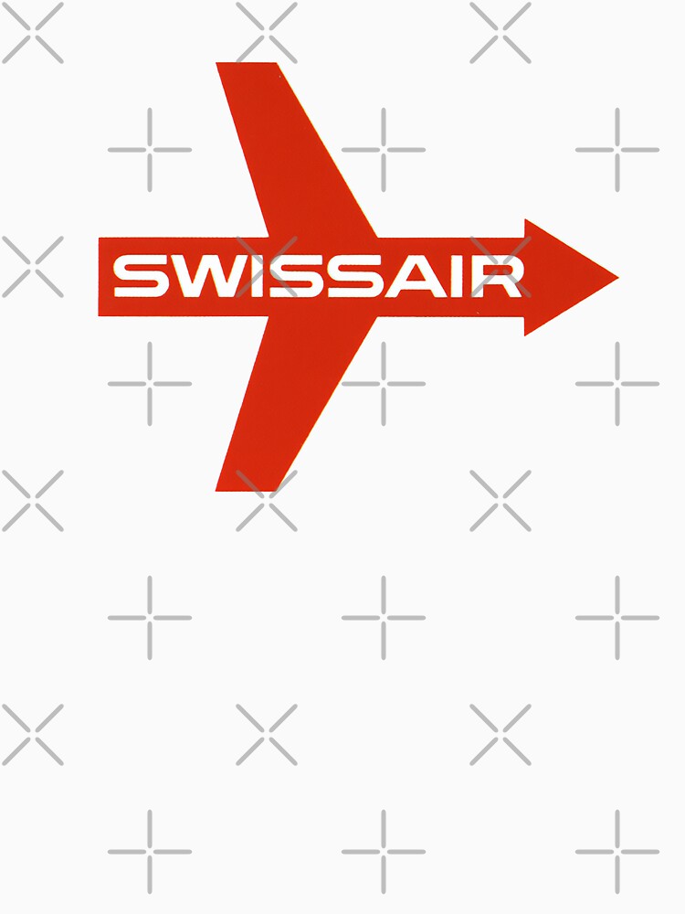 Swissair - airline retro logos - vintage art stickers luggage tags by PIXEL POP DESIGNS - Beyond the Norm!
