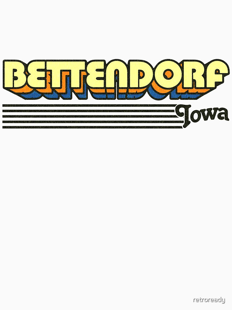 Bettendorf, Iowa | Retro Stripes by retroready