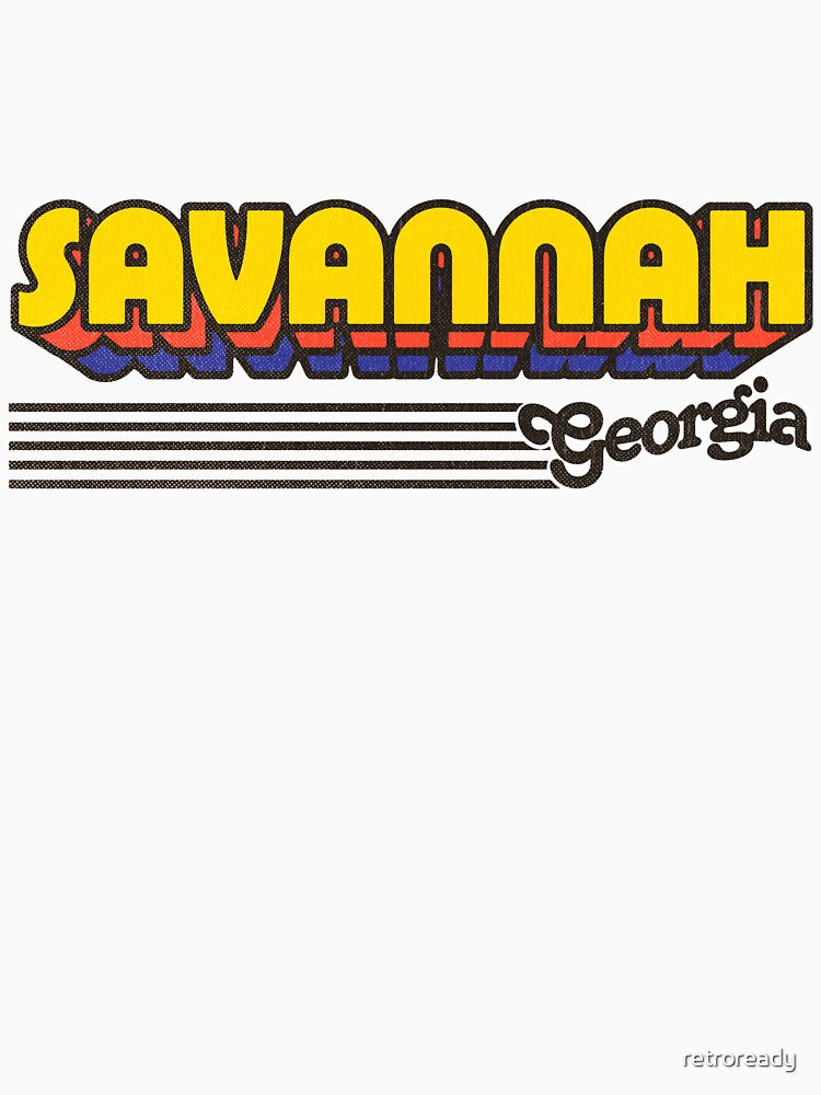 Savannah, Georgia | Retro Stripes by retroready