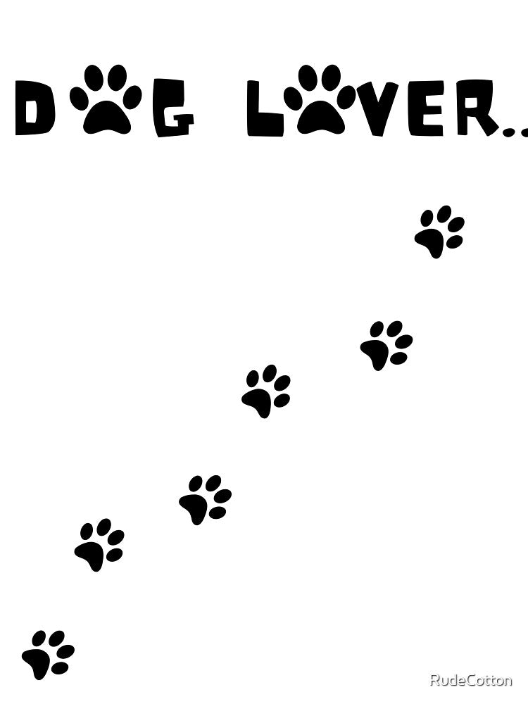 Dog Lover TShirt - Paw Print Dog T-Shirt by RudeCotton