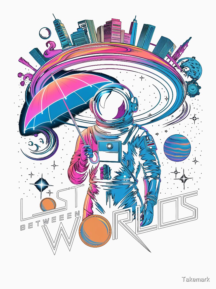 Lost Between Worlds Retro Futuristic Cosmic by Takemark