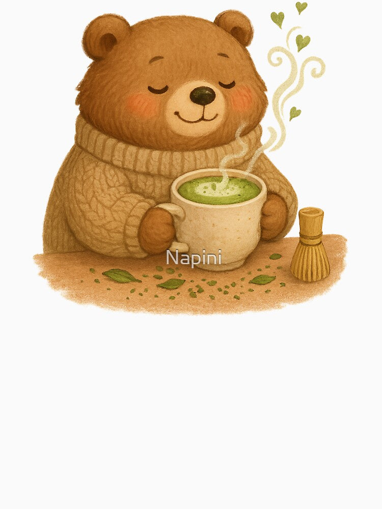 Matcha Bear – Cozy Tea Time Friend by Napini