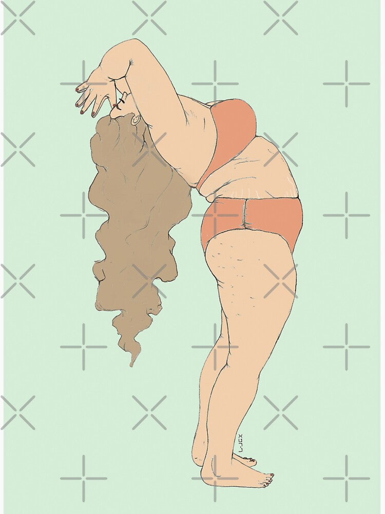 INHALE EXHALE NAMASTE POSITIVE BODY IMAGE YOGA PRACTICE by Pastelove
