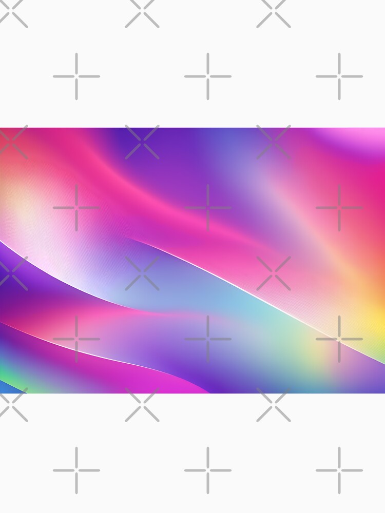 Holographic neon curved wave in motion. Rainbow wallpaper background. Holographic gradient by anytka