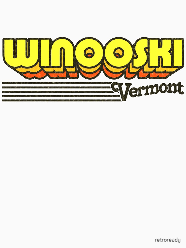 Winooski, Vermont | Retro Stripes by retroready