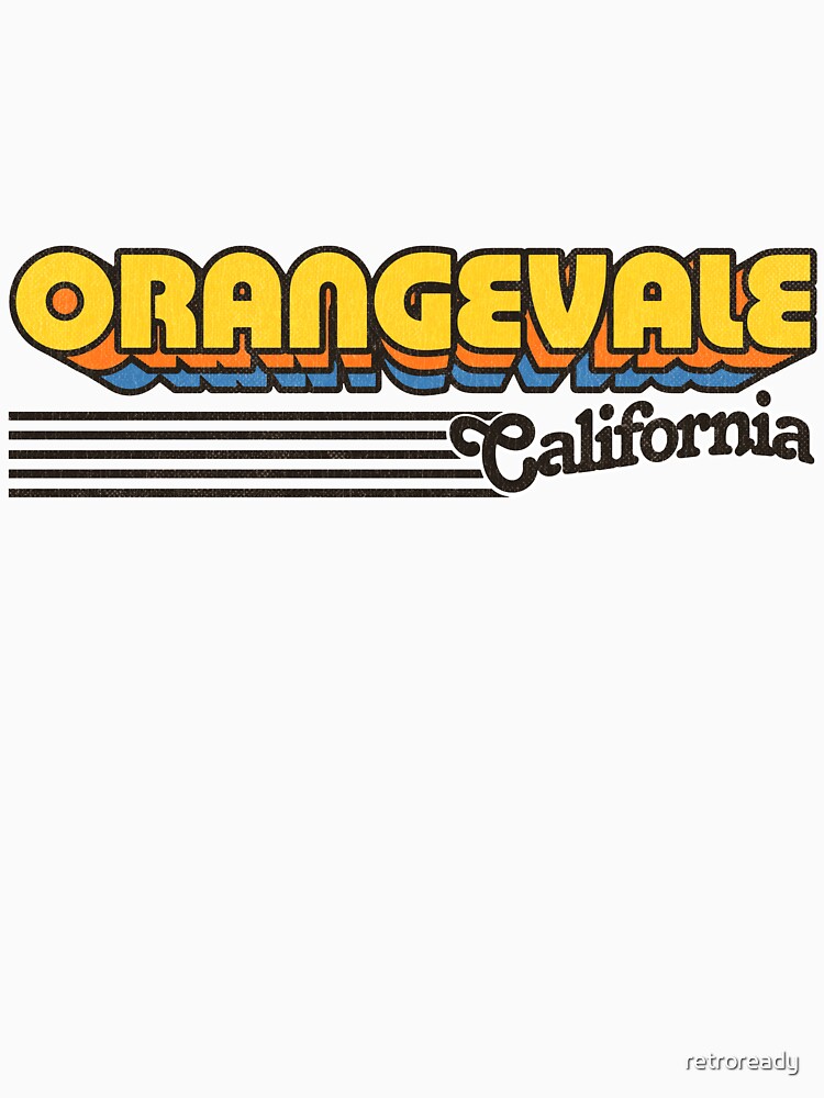Orangevale, California | Retro Stripes by retroready