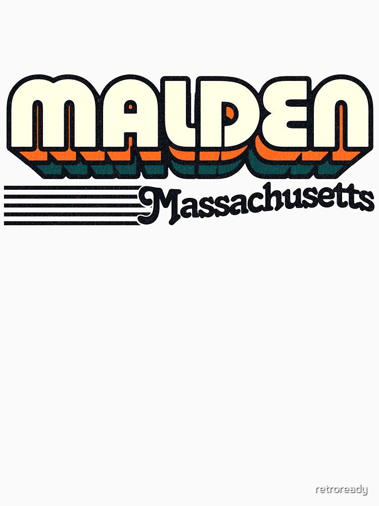 Malden, Massachusetts | Retro Stripes by retroready