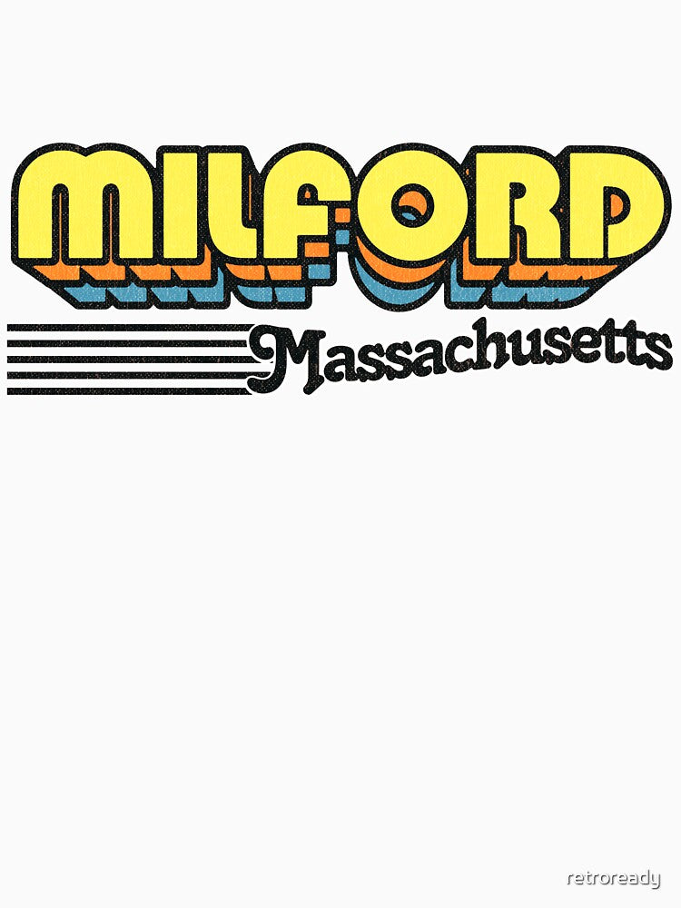 Milford, Massachusetts | Retro Stripes by retroready