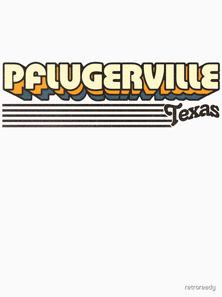 Pflugerville, Texas | Retro Stripes by retroready