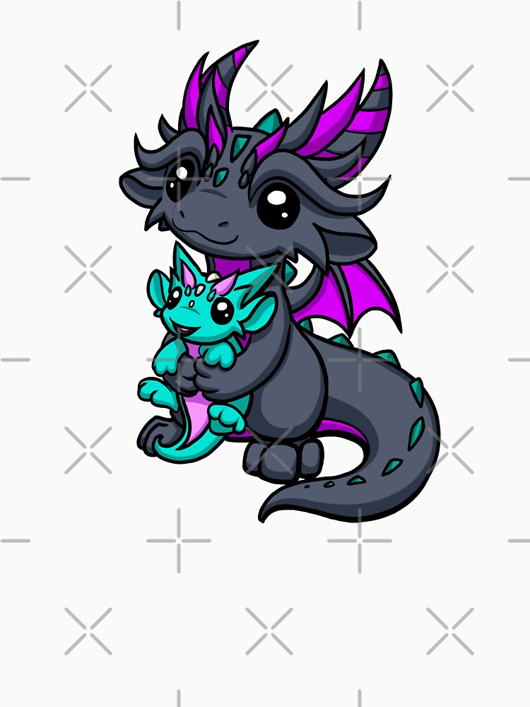 Mama Dragon Holding Baby by Dragons and Beasties