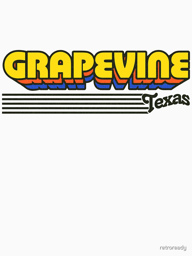 Grapevine, Texas | Retro Stripes by retroready