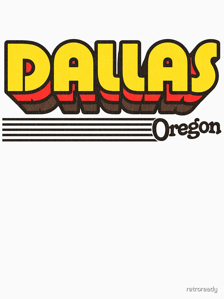Dallas, Oregon | Retro Stripes by retroready