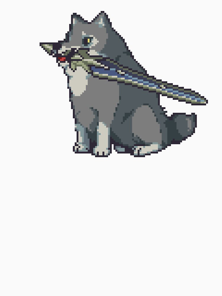 Pixel Great Grey Wolf Sif by zedotagger