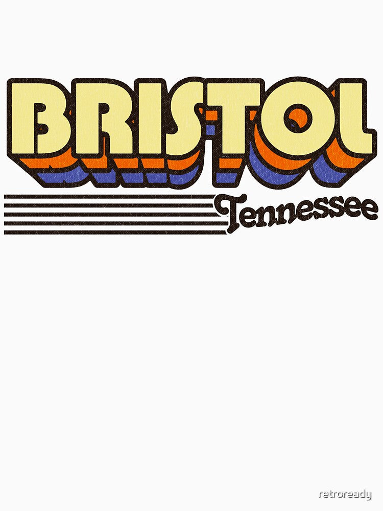 Bristol, Tennessee | Retro Stripes by retroready