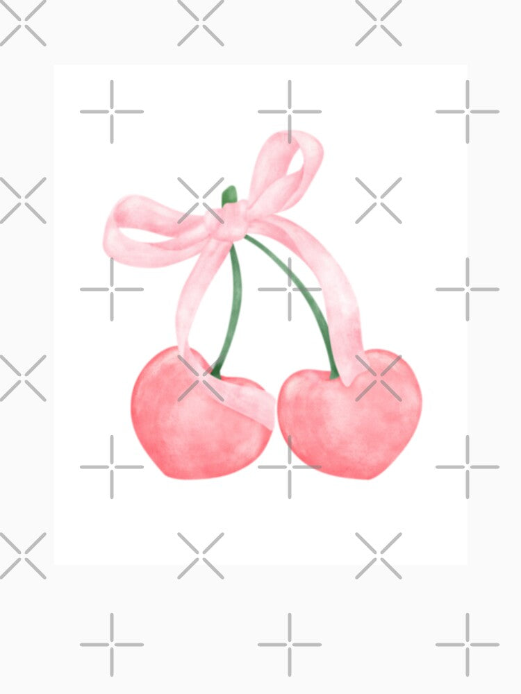 Aesthetic Coquette Cherry Bow by KittyArtLove