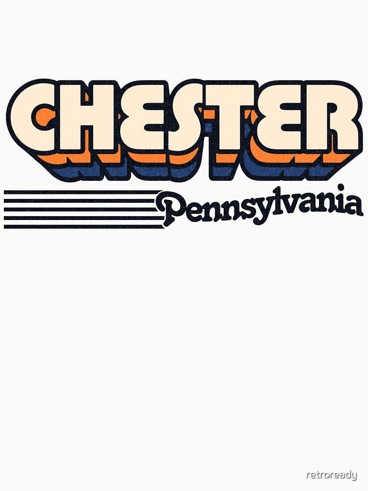 Chester, Pennsylvania | Retro Stripes by retroready