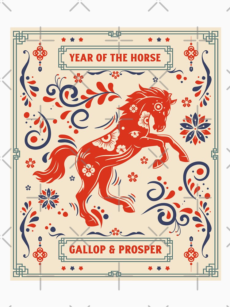 Year of the Horse  Chinese Near Year T-Shirt by Koali Tees