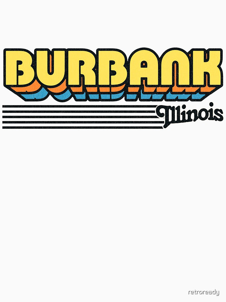 Burbank, Illinois | Retro Stripes by retroready