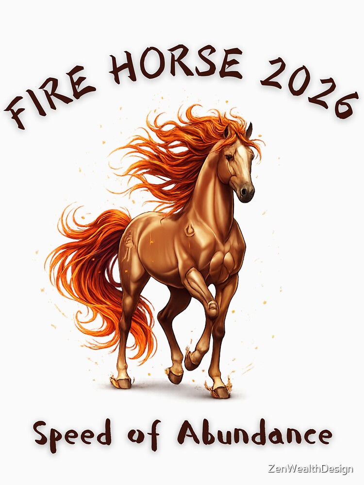 Fire Horse 2026 – Speed of Abundance 1966 by ZenWealthDesign