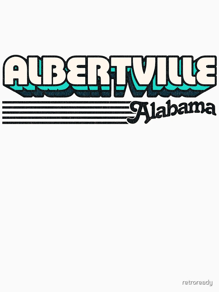Albertville, Alabama | Retro Stripes by retroready