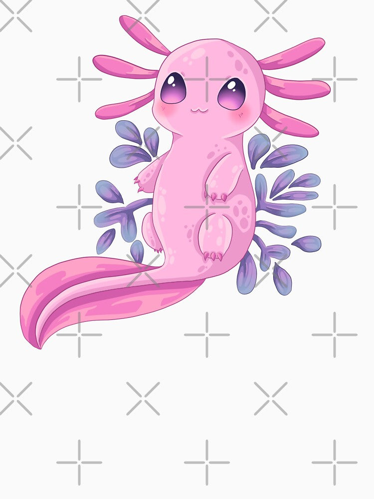 Pink Axolotl by Art_with_Honesty