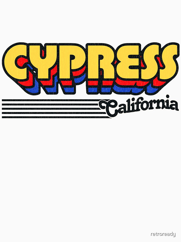 Cypress, California | Retro Stripes by retroready