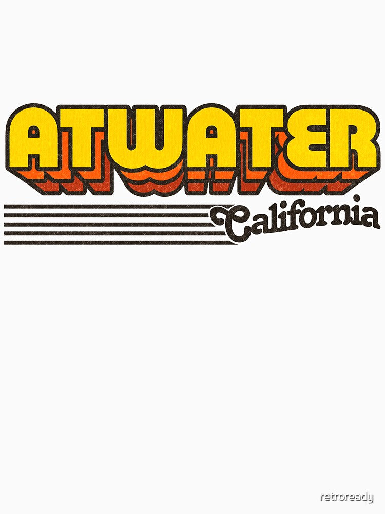 Atwater, California | Retro Stripes by retroready