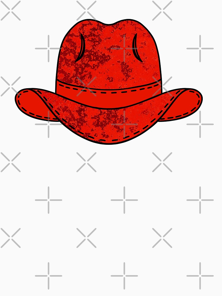 Red Cowboy Hat by Sartoris Art