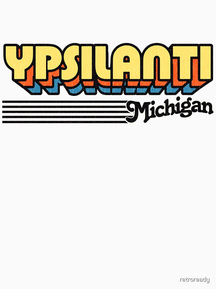 Ypsilanti, Michigan | Retro Stripes by retroready