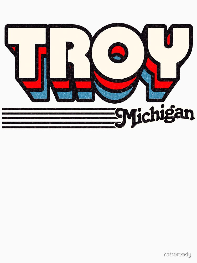 Troy, Michigan | Retro Stripes by retroready