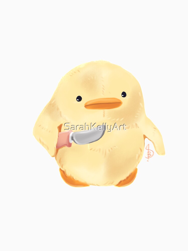 the duck with butter knife by SarahKellyArt