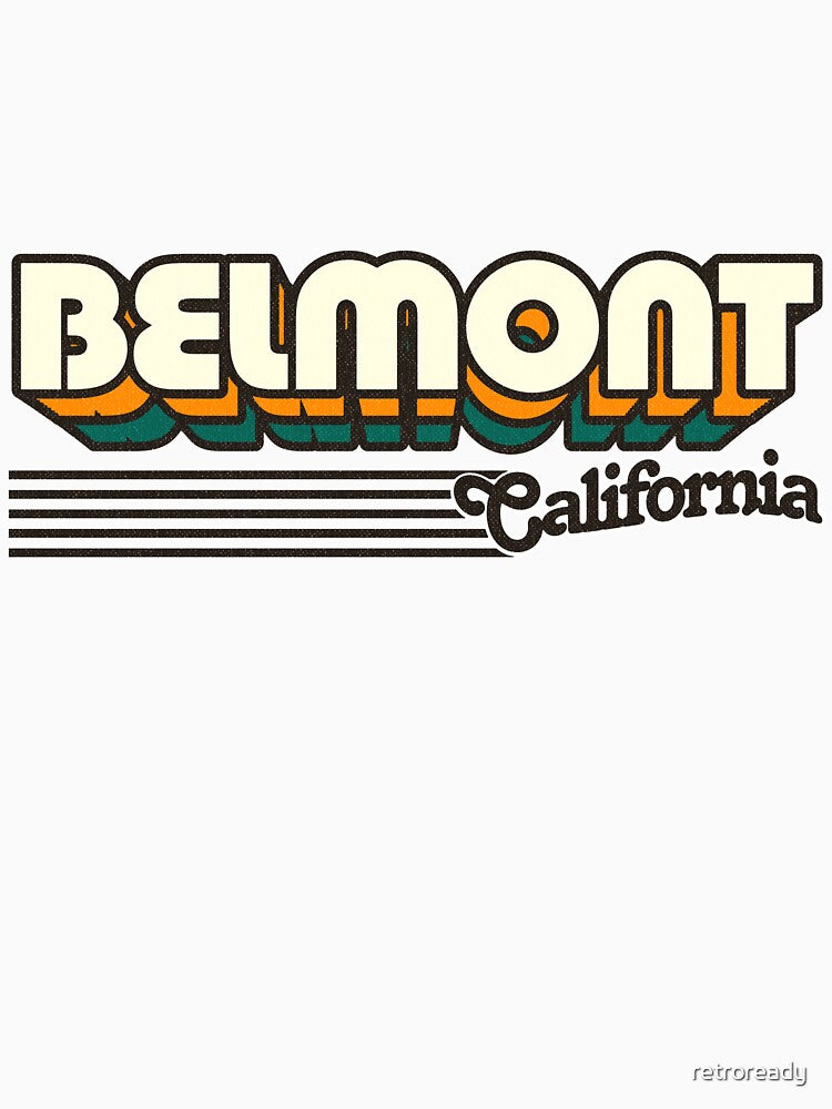 Belmont, California | Retro Stripes by retroready