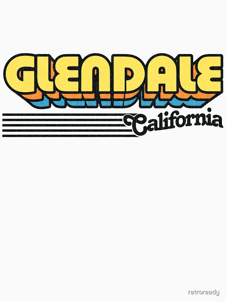 Glendale, California | Retro Stripes by retroready